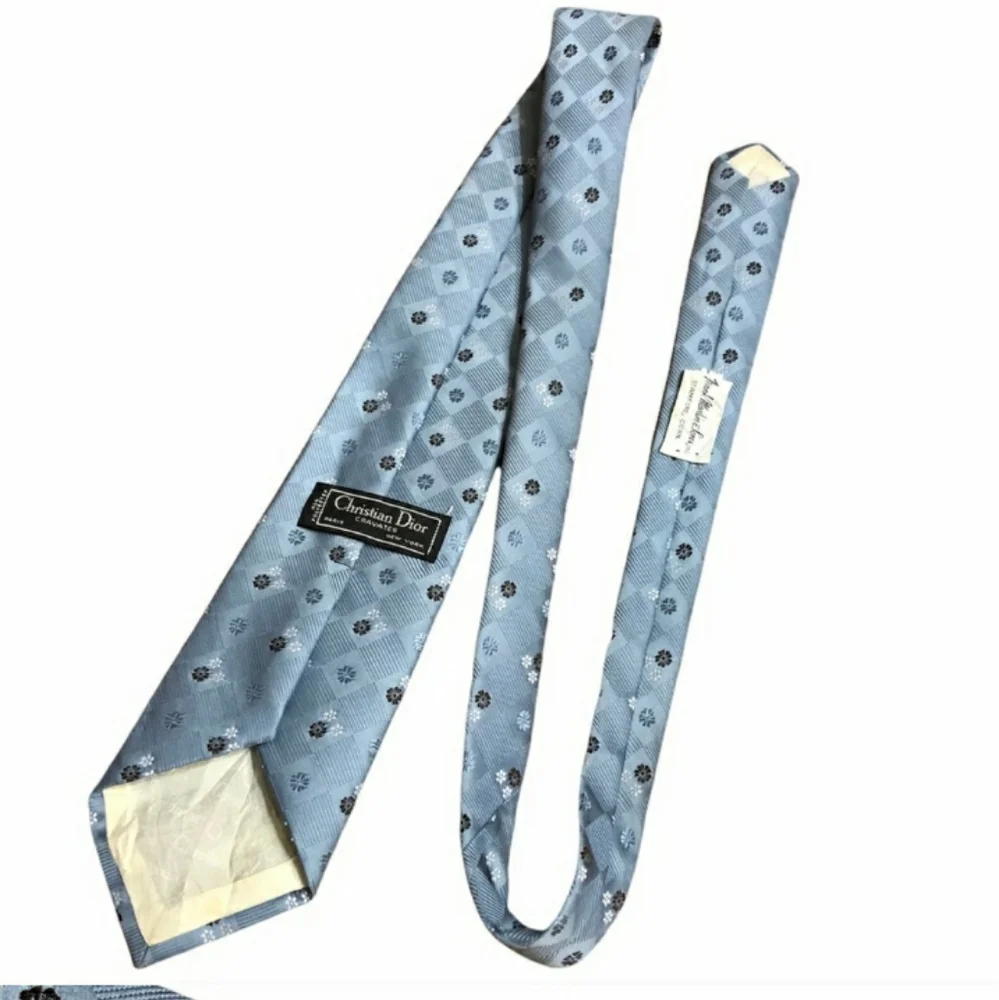 CHRISTIAN DIOR Cravates Blue tie - Picture 3 of 6